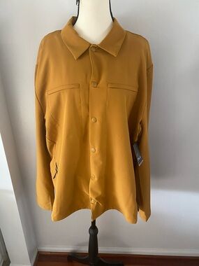 FLX coconut brown NWT size XL jacket/top